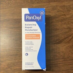 NEW PanOxyl Balancing Repair Moisturizer 4% Niacinamide Overnight Hydration 3 oz